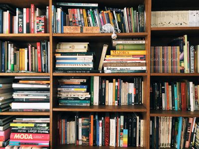 Books In Shelves at a bookstore