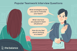 Image shows two women engaged in an interview. Title reads: