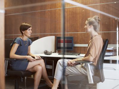 Employee business meeting
