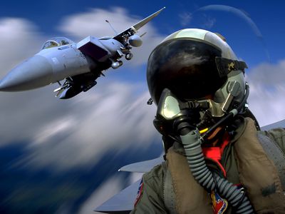 Air Force Pilot and F-15 Eagle