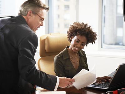 business people working in an office