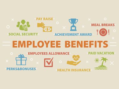 EMPLOYEE BENEFITS Concept with icons