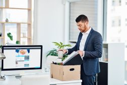 Person leaving job