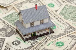 A house on dollar bills