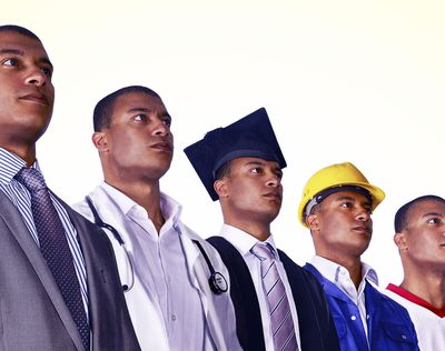 Same worker wearing different uniforms