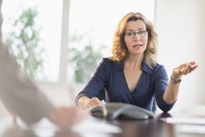 Business woman in meeting