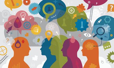 People exploring ideas