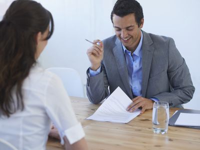 One on one job interview