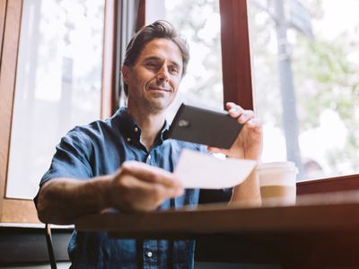 Remote capture of check with a phone