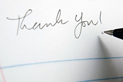 Thank you letter