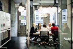 Business meeting in a modern office