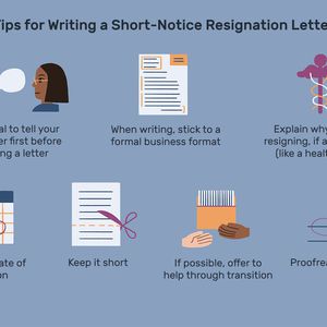 Tips for writing a short-notice resignation letter