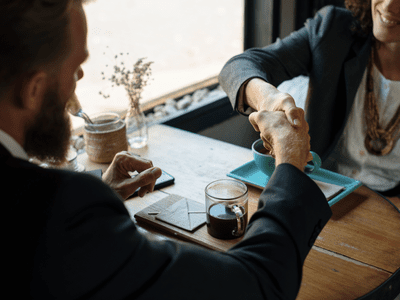 businesspeople handshake