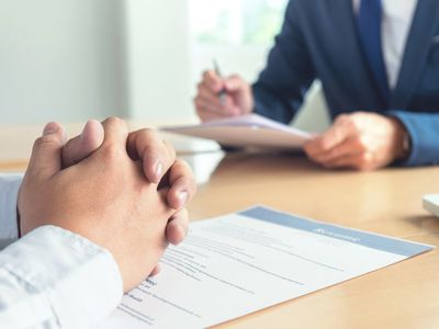 Person selling themselves during a job interview